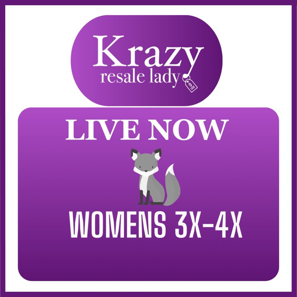 WOMEN PLUS 3X-4X CLOTHING LIVE NOTIFICATION LISTING  - LIVE NOW